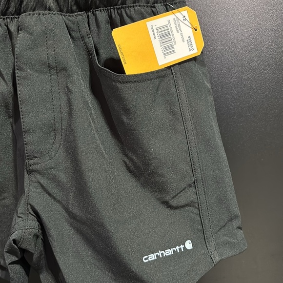 Carhartt Lightweight Ripstop work shorts,4 pocket,elastic waist,wicks sweat,logo - Picture 3 of 8